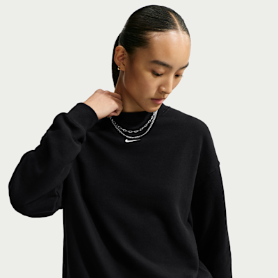 Nike Studio Fleece Lightweight Women's Oversized Crew-Neck